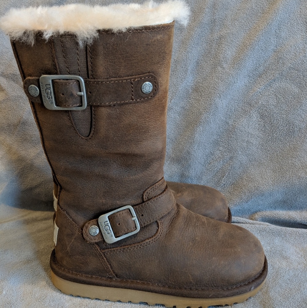 NEW KIDS UGG KENSINGTON II BOOTS TOAST SZ 12 $160